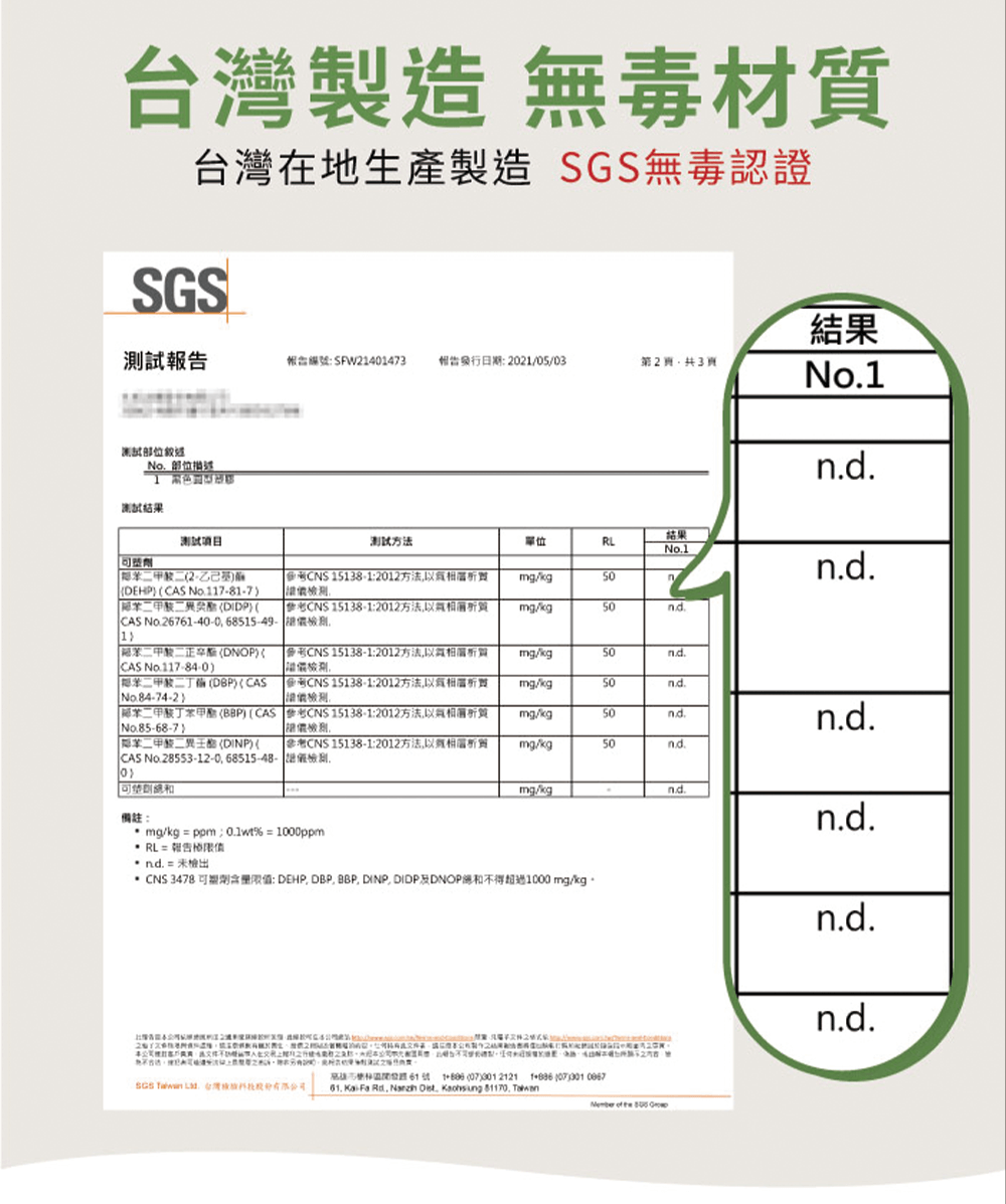 SGS無毒認證