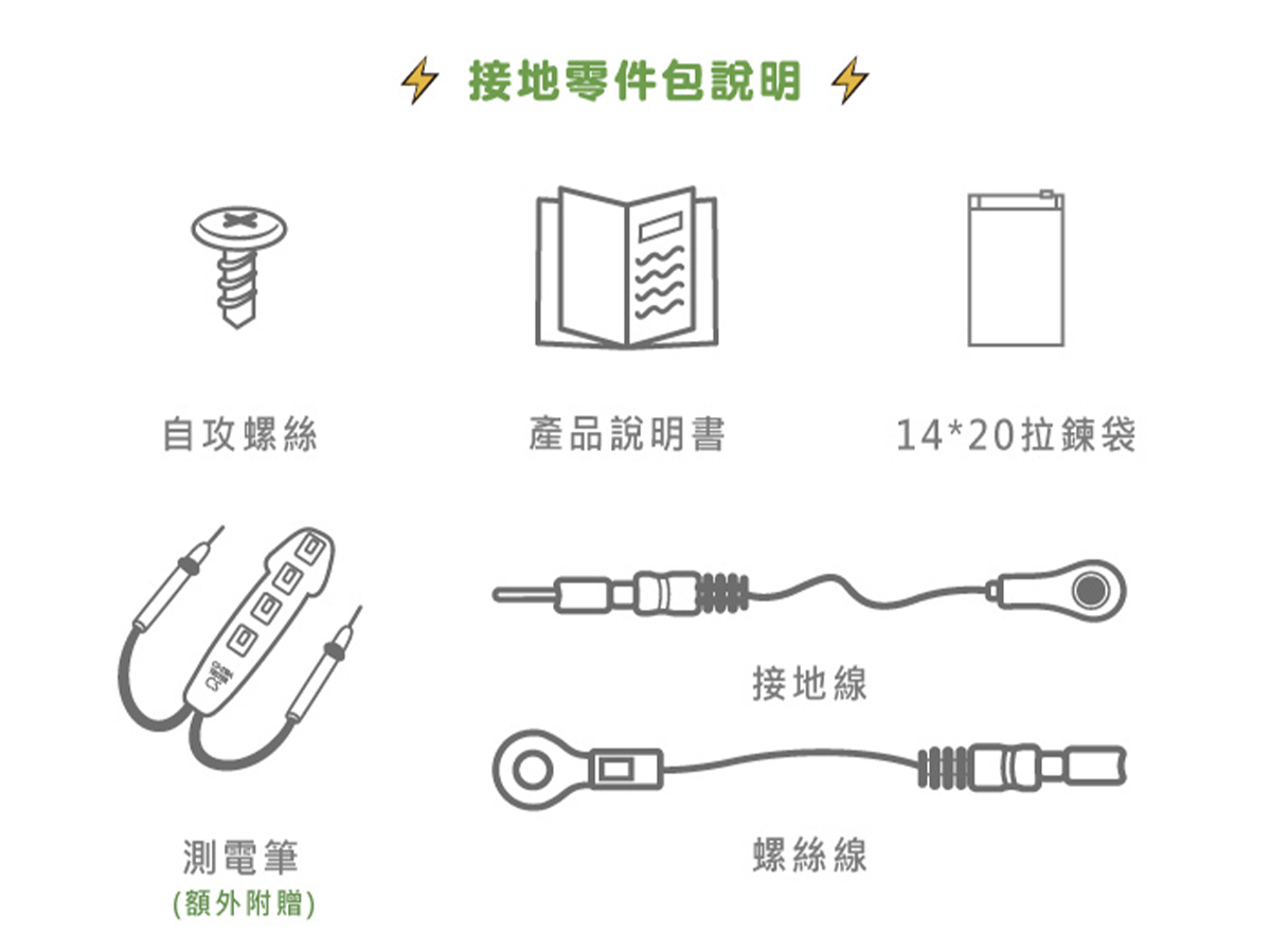 接地桌地墊－零件包